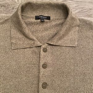 Toscano Italy Men's 1/4 Button Pullover Sweater Size XXL.